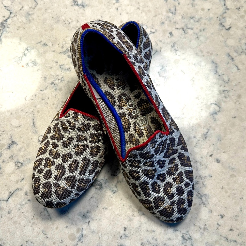 EUC Rothy's Animal Print Mocha